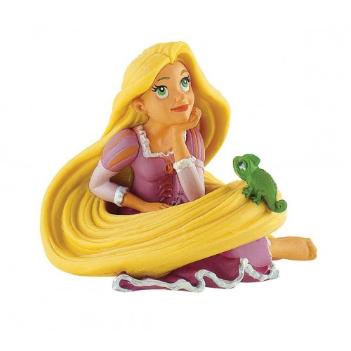 $D FIGURA TARTA  RAPUNZEL CAMALEON 10CM