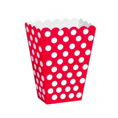  PAQ.8/U CAJA PALOMITA ROJO TOPO