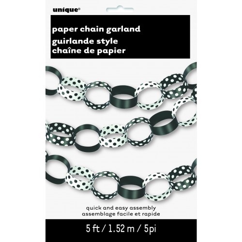   GUIRNALDA GRILLETE NEGRO TOPO 1,5M