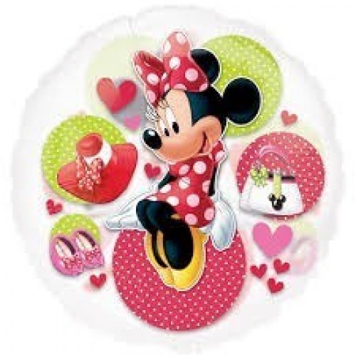 GLOBO 26" FOIL TRANSP. MINNIE FASHION