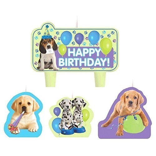 BLISTER 4/U VELA MASCOTA PERRITOS
