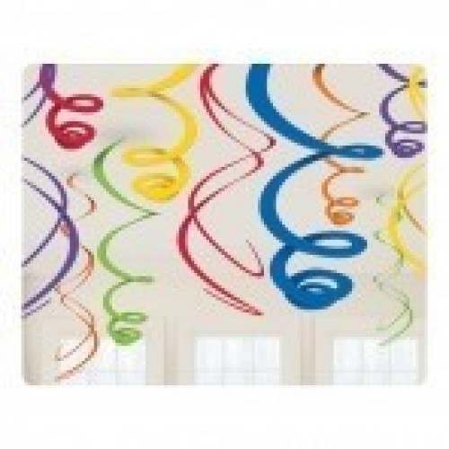 PAQ.12/U TIRA ESPIRAL ARCO IRIS 55,88CM