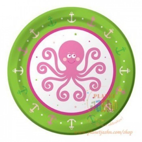 PAQ.8/U PLATO OCEANO ROSA 17,78CM