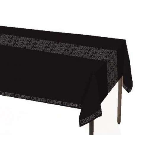 MANTEL PL NEGRO CELEBRATE 137X274CM