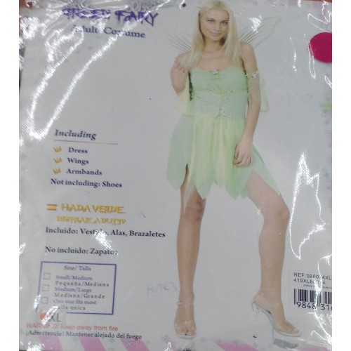  DISFRAZ HADA VERDE T-XL