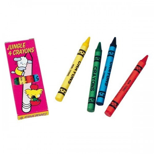 $D 6/U CAJA 4 CRAYON COLORES SURTIDOS