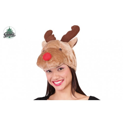GORRO RENO MARRON NAVIDAD