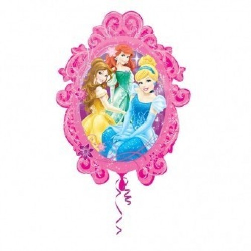 GLOBO 31" FOIL FORMA ESPEJO PRINCESAS