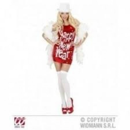  VESTIDO T-M LENTEJUELA ROJO NEW YEAR