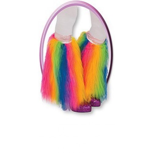 CALENTADORES INFANTIL PELUDOS ARCO IRIS