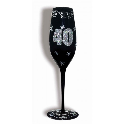 COPA CHAMPAN NEGRA N40 GLITTER 24CM