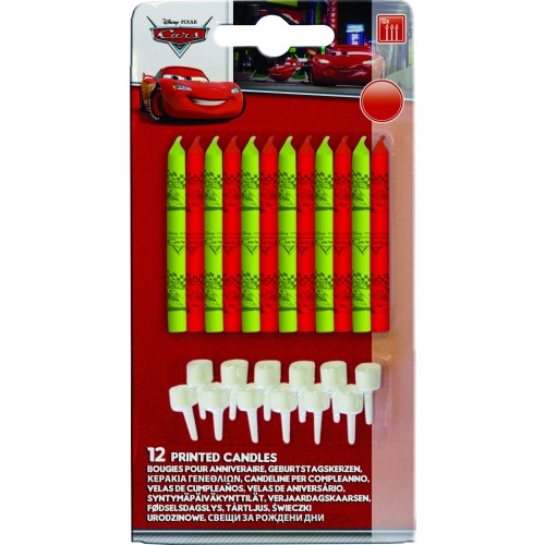 BLISTER 12 VELA C/SOPORTE CARS RSN