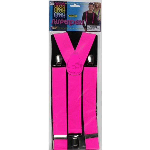   TIRANTES AÑOS 80 ROSA NEON