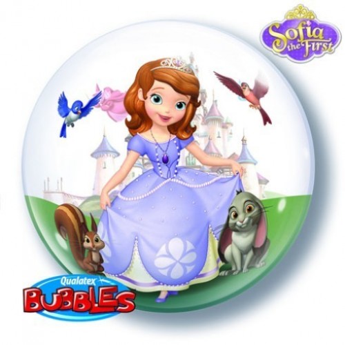 $D GLOBO 22" BURBUJA LA PRINCESA SOFIA