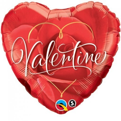 $D GLOBO 18" FOIL CORAZON ROSA SAN VALEN