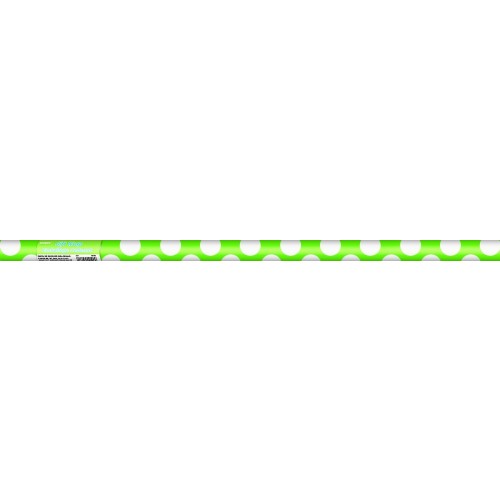  R/PAPEL REGALO VERDE TOPO BLANCO
