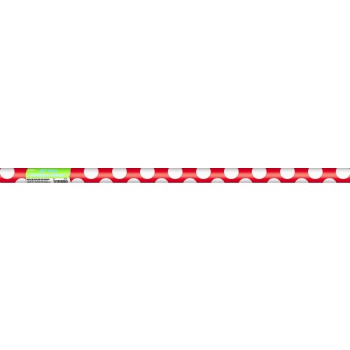 R/PAPEL REGALO ROJO TOPO 76X1,52M