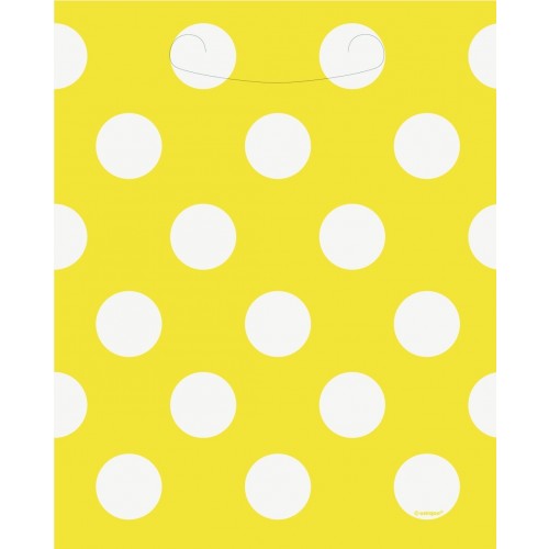 PAQ.8U BOLSA ASA AMARILLA TOPO BLANC
