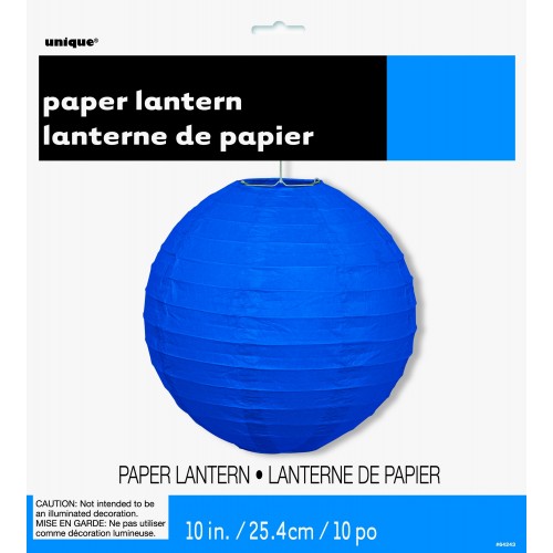 $E FAROL REDONDO PAPEL AZUL ROYAL 25,4CM