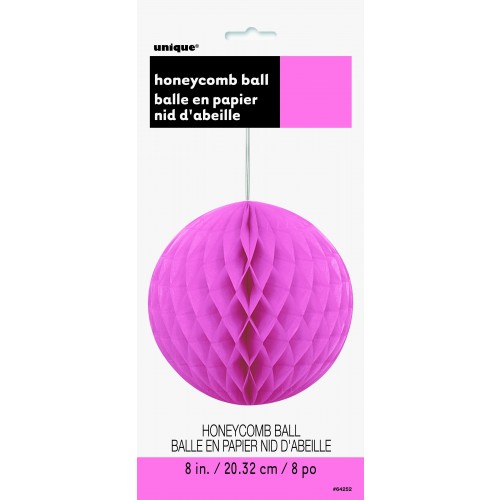   COLGANTE BOLA NIDO ABEJA ROSA 20CM