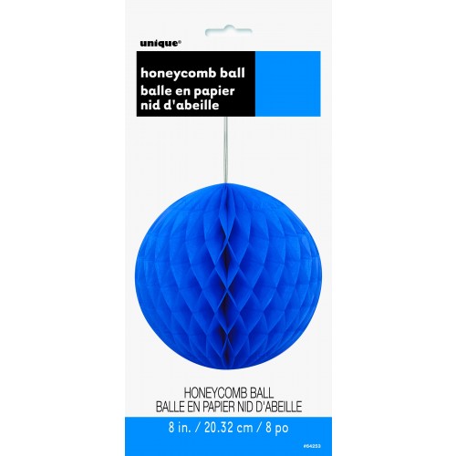   COLGANTE BOLA NIDO ABEJA AZUL 20CM