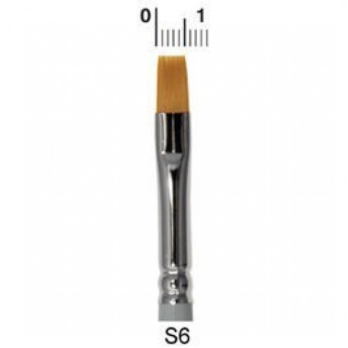 BRUSHES S6=PINCEL PELO ARTIFICIAL 6MM