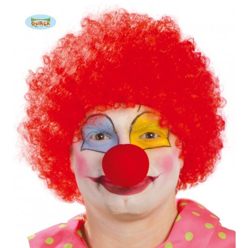 $D    PELUCA PAYASO RIZOS ROJA