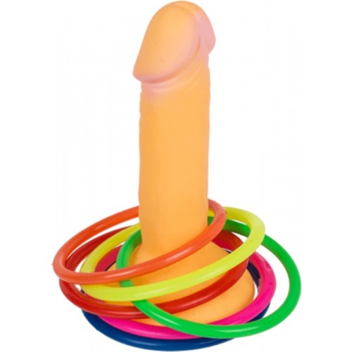JUEGO LANZAMIENTO ANILLAS PENE 15CM