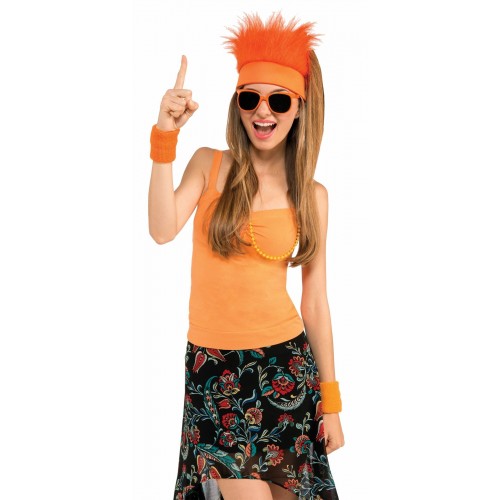   CINTA CON PELO COLOR NARANJA