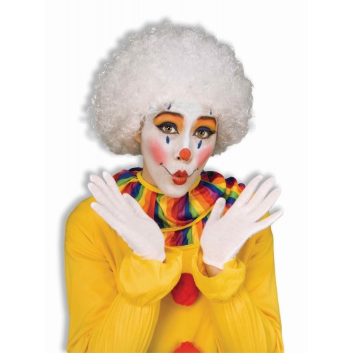   PELUCA CORTA PAYASO BLANCA