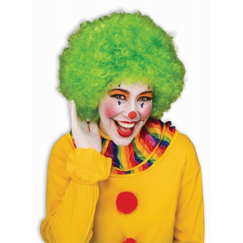   PELUCA CORTA PAYASO  VERDE LIMA