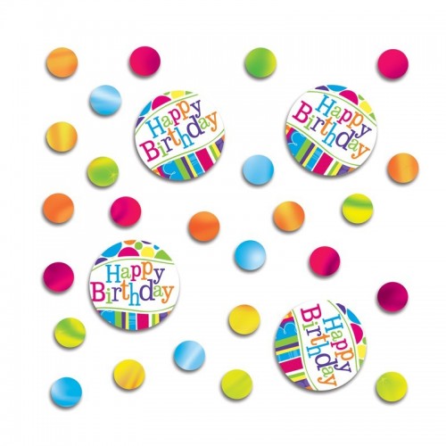 PAQ.CONFETI BIRTHDAY CIRCULOS MULTICOLOR