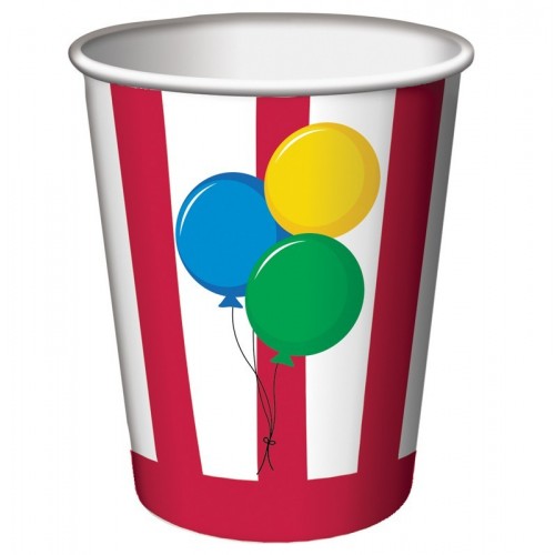   8 VASOS ANIMALES DEL CIRCO 266ML
