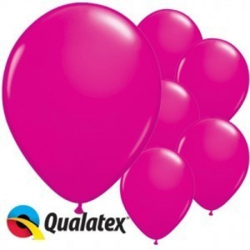 $D 6 GLOBOS 11" LATEX FUCSIA