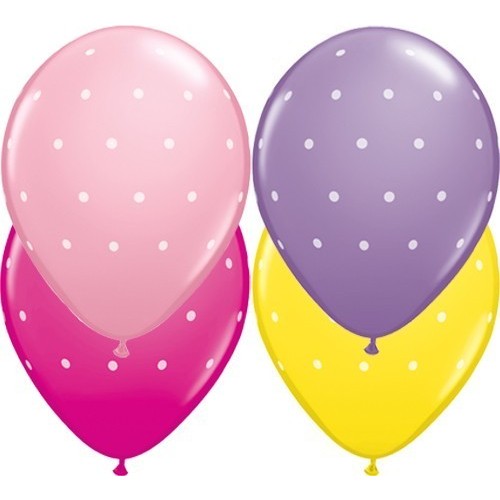 $D 6 GLOBOS 11" LATEX  COL.SUR MINI TOP