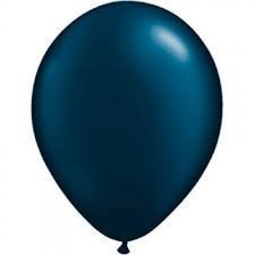   100 GLOBOS 5" LATEX  PERLADO AZUL