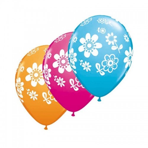 $D 25 GLOBOS 11" LATEX MARGARITA COL.SUR