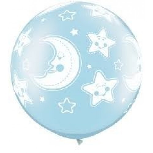 $D 2 GLOBOS JUMBO 3FT AZUL DULCE SUEÑ