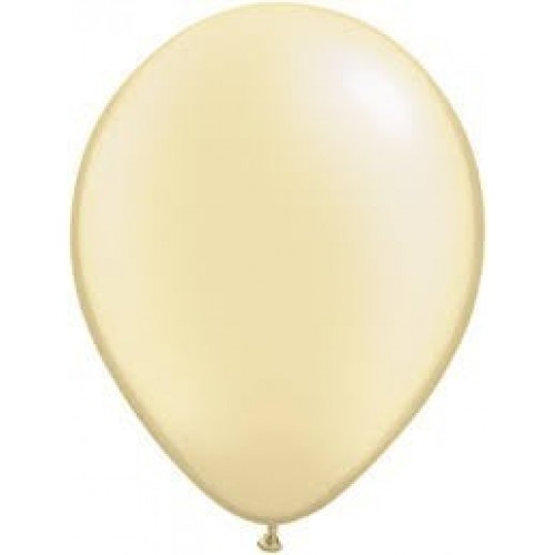 $D 6 GLOBOS 11" LATEX PERLADO MARFIL PAS