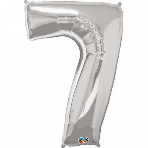  GLOBO 34" FOIL FORMA N7  PLATA