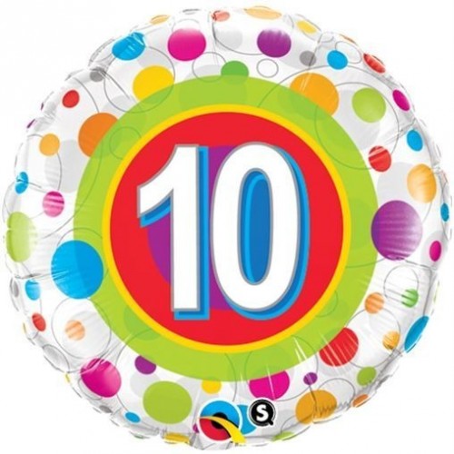 $D GLOBO 18" FOIL REDOND TOPO MULTI N10