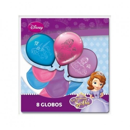 $D   8 GLOBOS PRINCESA SOFIA COL.