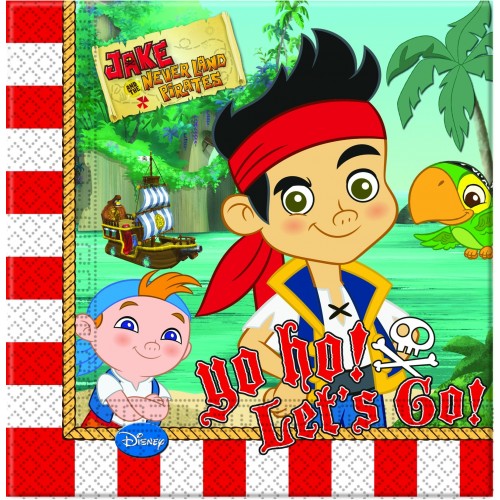 20 SERVILLETAS  JAKE YO HO 33X33CM