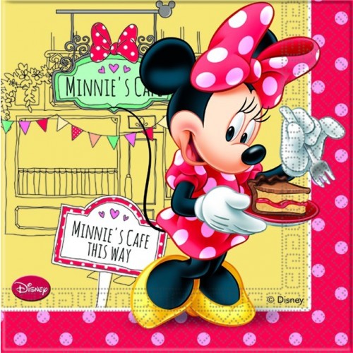 $E   20 SERVILLETA MINNIE CAFE