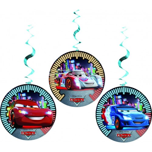   COLGANTE ESPIRALES METAL CARS NEON