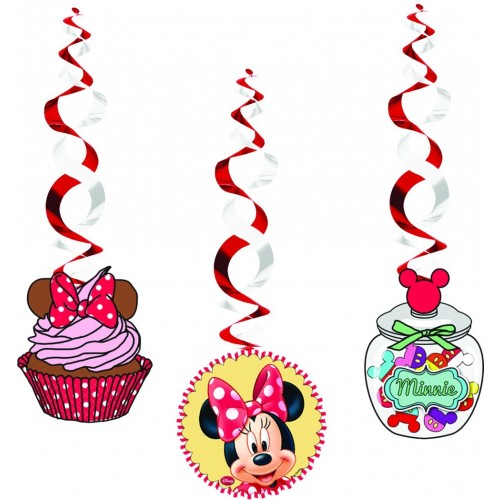 $E   3 TIRAS ESPIRAL MINNIE CAFE