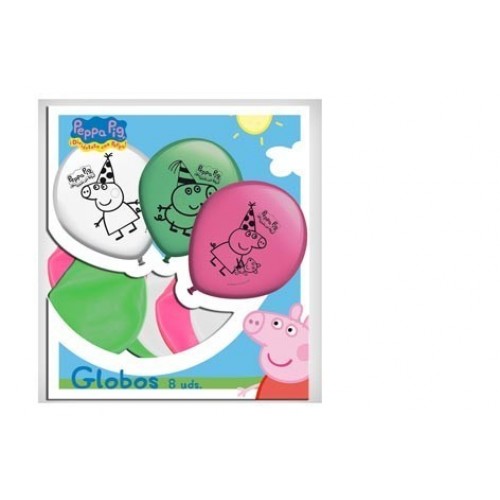   8 GLOBOS PEPPA PIG