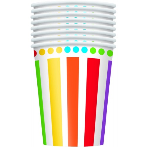  PAQ.8/U VASO ARCO IRIS 270ML