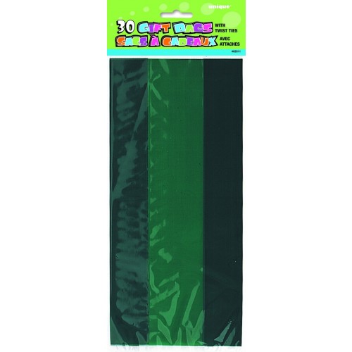   30  BOLSA CELOFAN VERDE 13X29CM