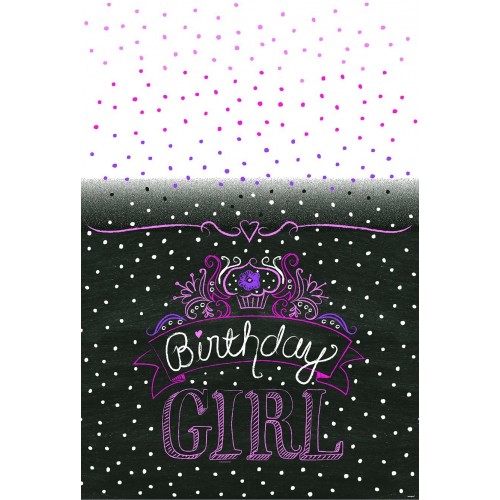 MANTEL PL BIRTHDAY GIRL 137X213